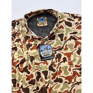 Amigo Provisions Co. UT Texas Longhorns Camo Frio Tech‎ Shirt Mens Size 2XL NWT